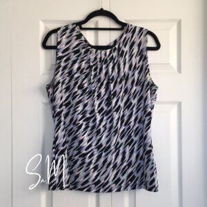 Worn Once! Calvin Klein Pleated Neck Top